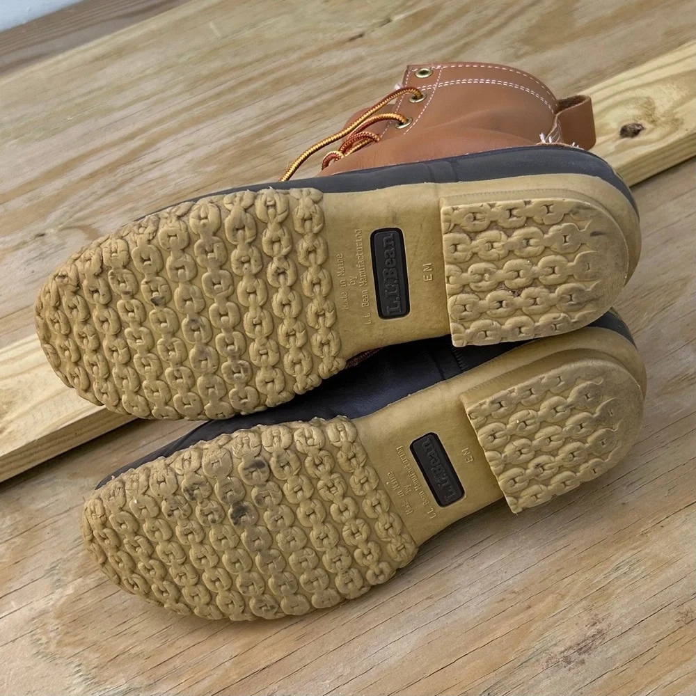 EUC CLEAN LL Bean Boots 8" Size Mens 7 - Picture 5 of 5